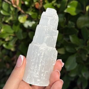 4 Inch Selenite Satin Spar Tower